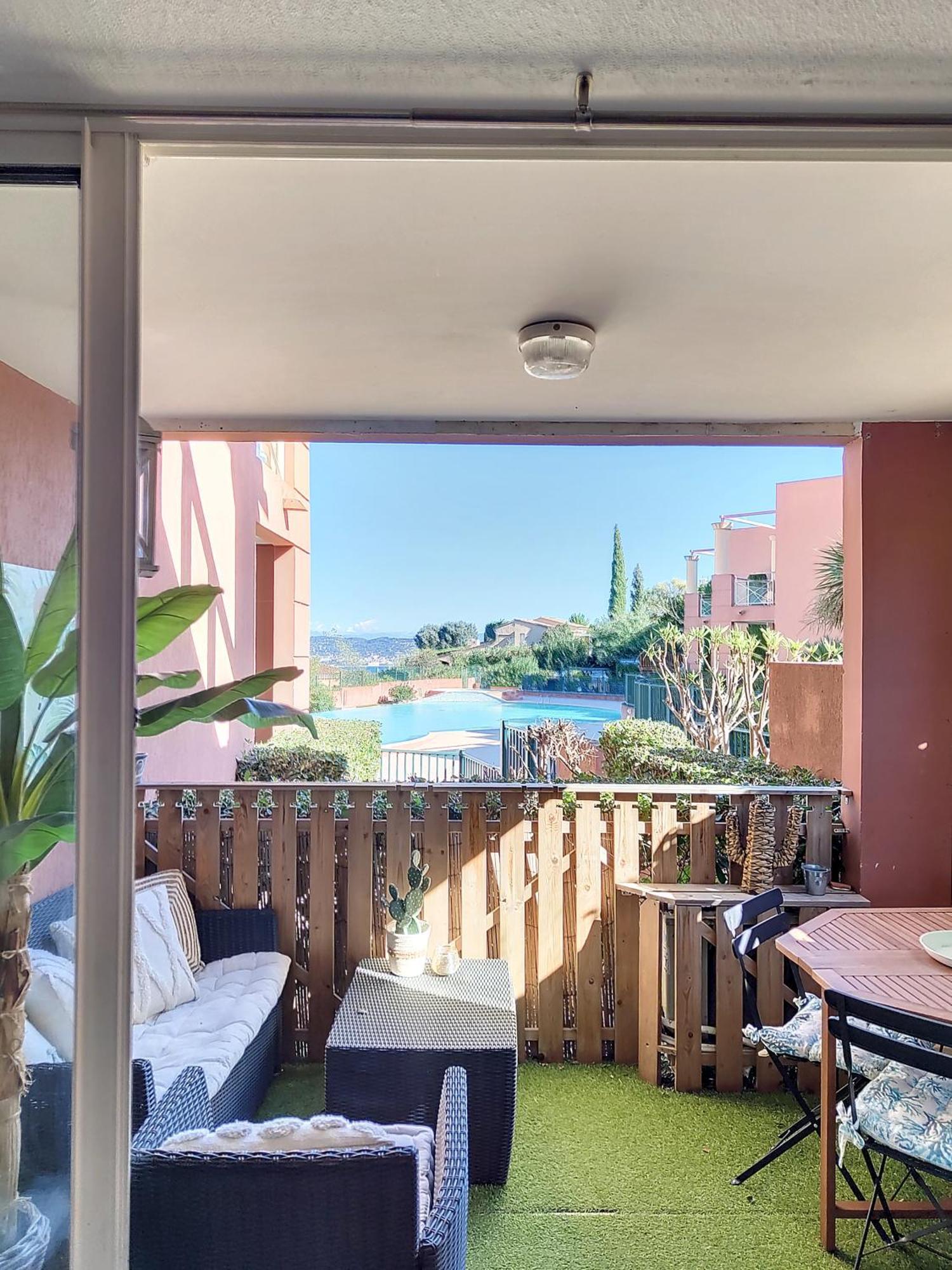 Appartamento Vue Mer, Piscine, Free Parking Théoule-sur-Mer Esterno foto