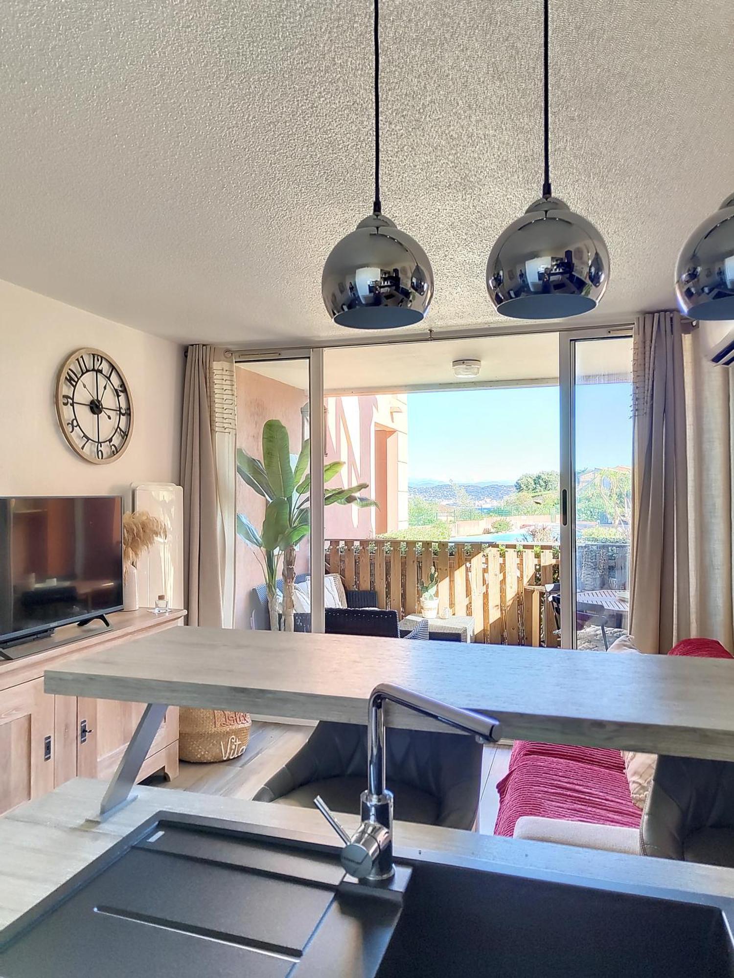 Appartamento Vue Mer, Piscine, Free Parking Théoule-sur-Mer Esterno foto